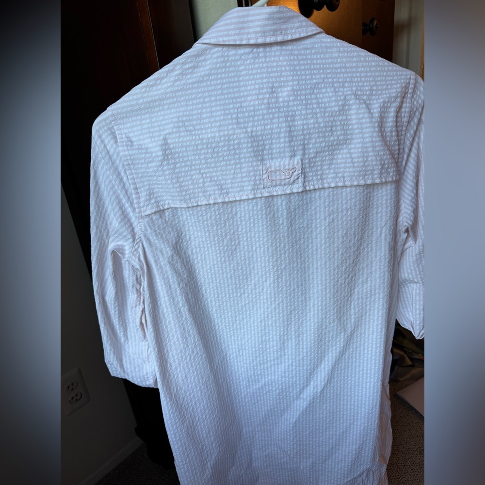 Vineyard Vines Hartley Harbor Coverup size 2 pink - Picture 3 of 10